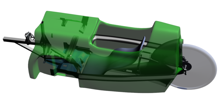 Increasing the stiffness of the WAW velomobile composite structure with the aid of FEA (Finite Element Analyses) – Master thesis summary