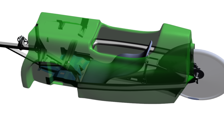 Increasing the stiffness of the WAW velomobile composite structure with the aid of FEA (Finite Element Analyses) – Master thesis summary